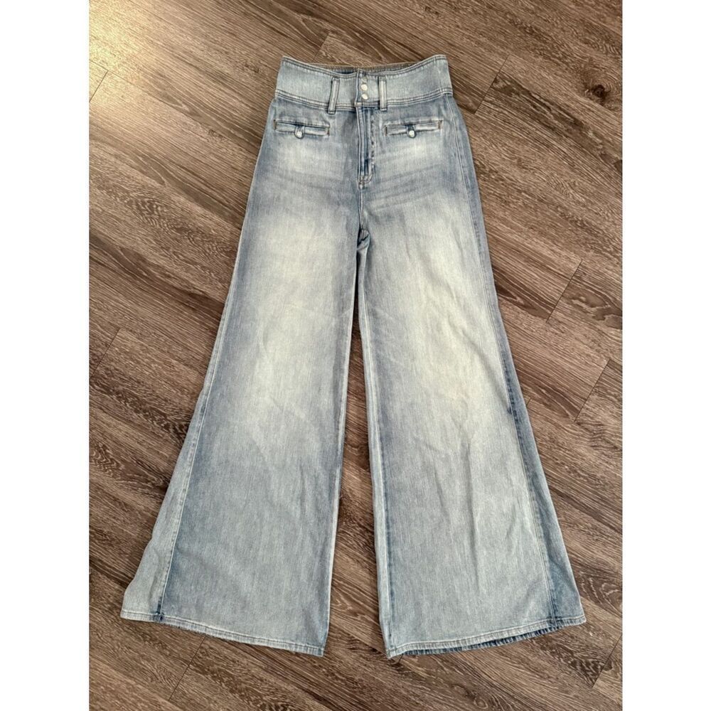 Pilcro High Rise Wide Leg Tall Inseam